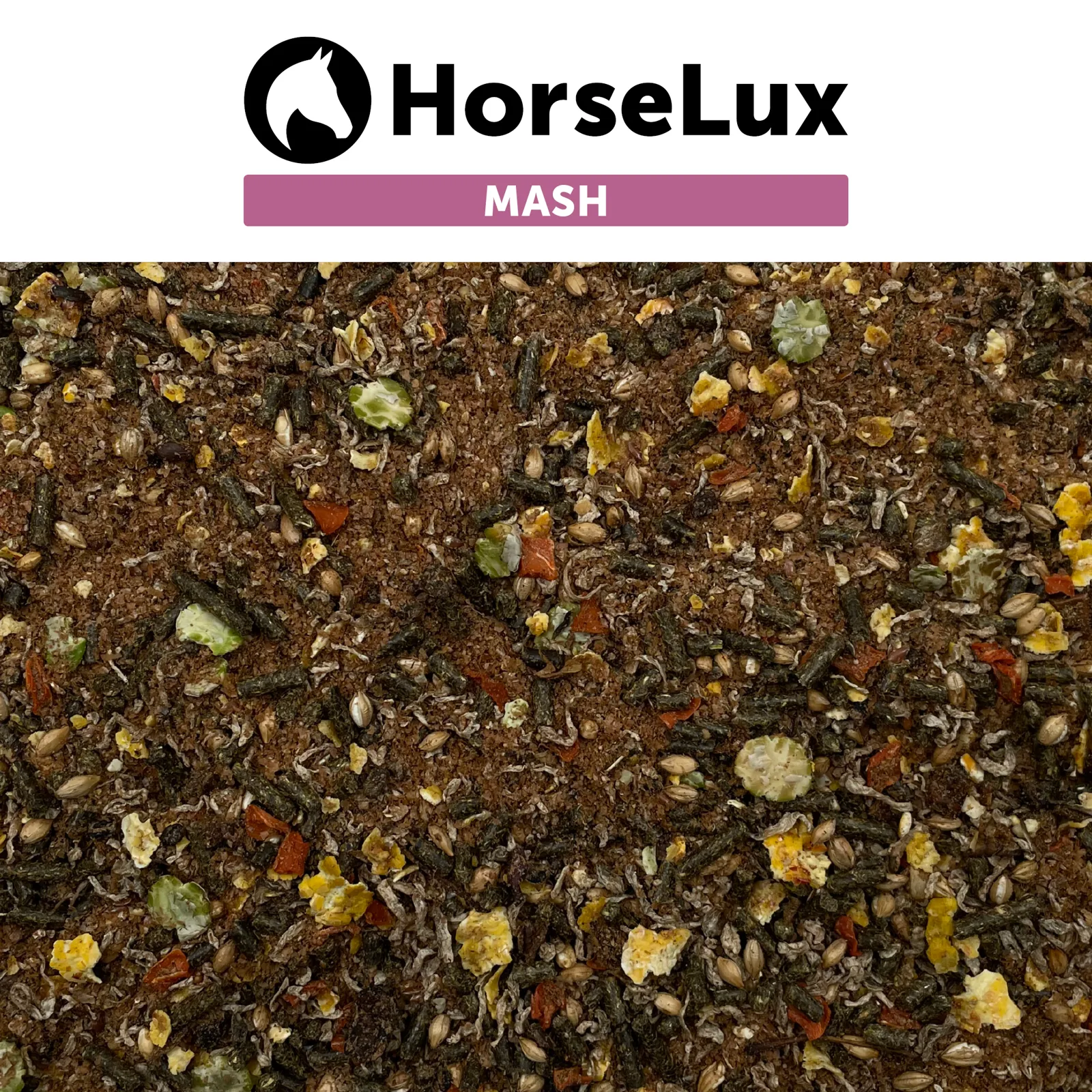 HorseLux Mash – nærbillede af foderet